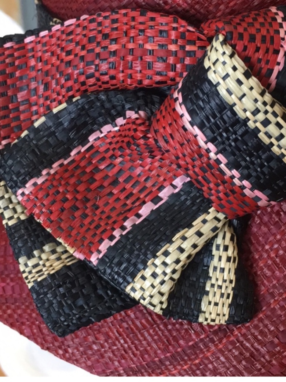 ONIGO 100% Rafia Cloche / Bucket Hat  Hand Made in Madagascar  Beautiful  NWOT - Picture 12 of 12